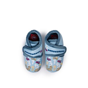 Bottes pour enfants Kukuxumusu imprimé bleu 1