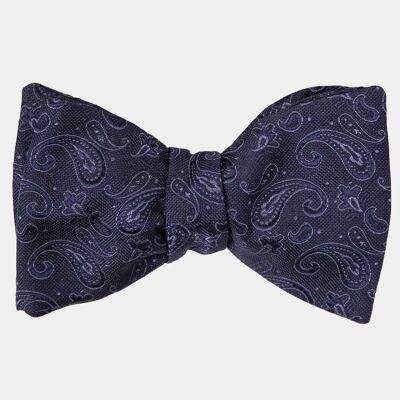 Leonardo - Silk Bow Tie - Midnight Blue