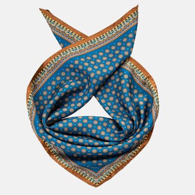 Toscana - Silk Neckerchief - Prussian Blue