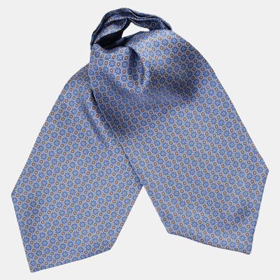 Trebbiano - Silk Ascot Cravat Tie - Sky Blue