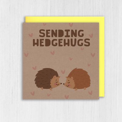 Tarjeta de felicitación de Kraft: Envío de hedgehugs