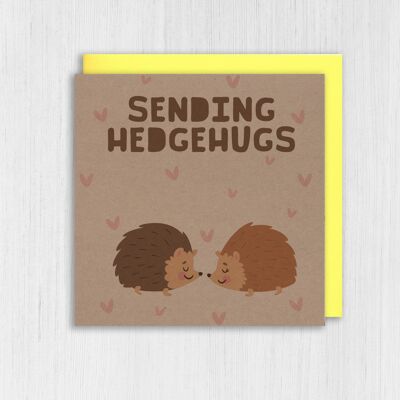 Tarjeta de felicitación de Kraft: Envío de hedgehugs