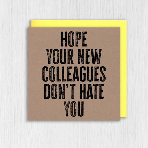 Kraft new job card: Hope your new colleagues don’t hate you