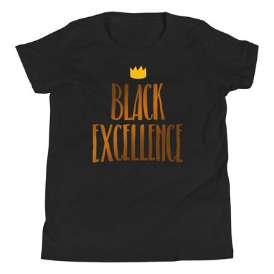 Camiseta infantil (6-12 años) "Excelencia negra"