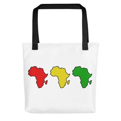 Borsa tote "Rosso-Giallo-Verde Africa"