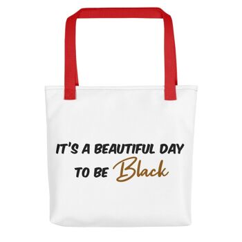 Tote bag "Beautiful day to be Black" 2