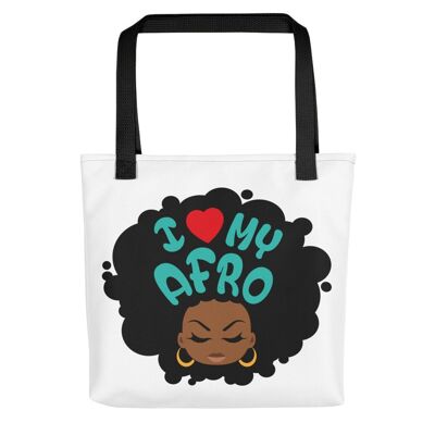 Borsa tote "I love my Afro".