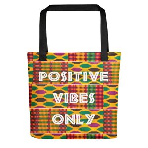 Tote bag "Positive Vibes Only - Kente"