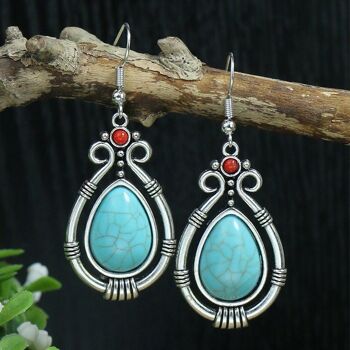 Boucles d'oreilles simples à pampilles Boho de formes diverses 19