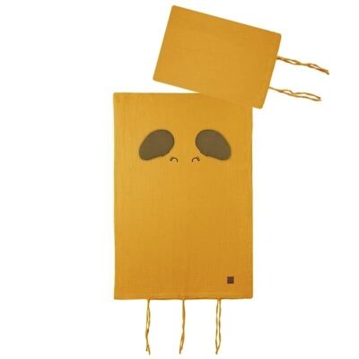 Fundas de almohada para ropa de cama infantil ELEPHANT Mustard&Green Hunter