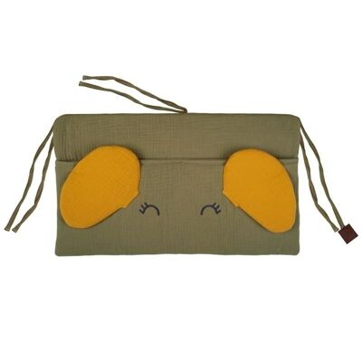 Cot organizer ELEPHANT Green Hunter&Mustard