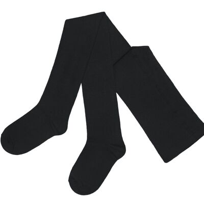 Tights for women, Ladies' cotton tights >>Black<<