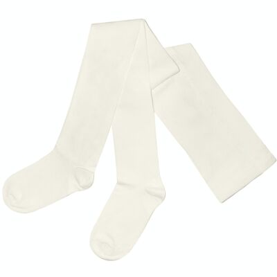 Strumpfhosen für Damen, Damen-Strumpfhose aus Baumwolle >>Creme<<