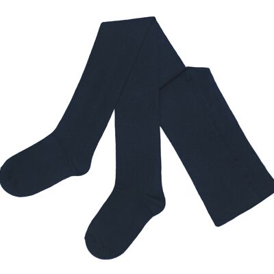 Collant da donna, Collant da donna in cotone >>Navy<<