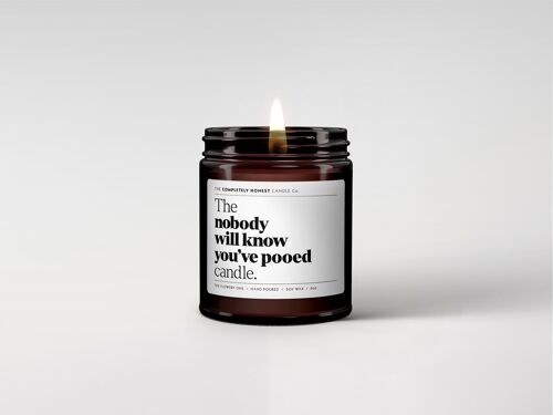 Funny Scented Candle - Soy Wax - 180ml - 6oz - Gifting (nobody will know you've pooed)