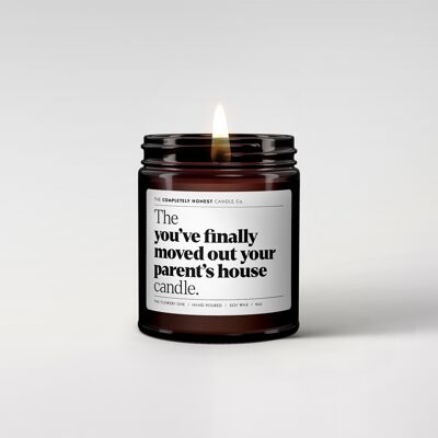 Funny Scented Candle - Soy Wax - 180ml - 6oz - Gifting (you've finally moved out your parents house)