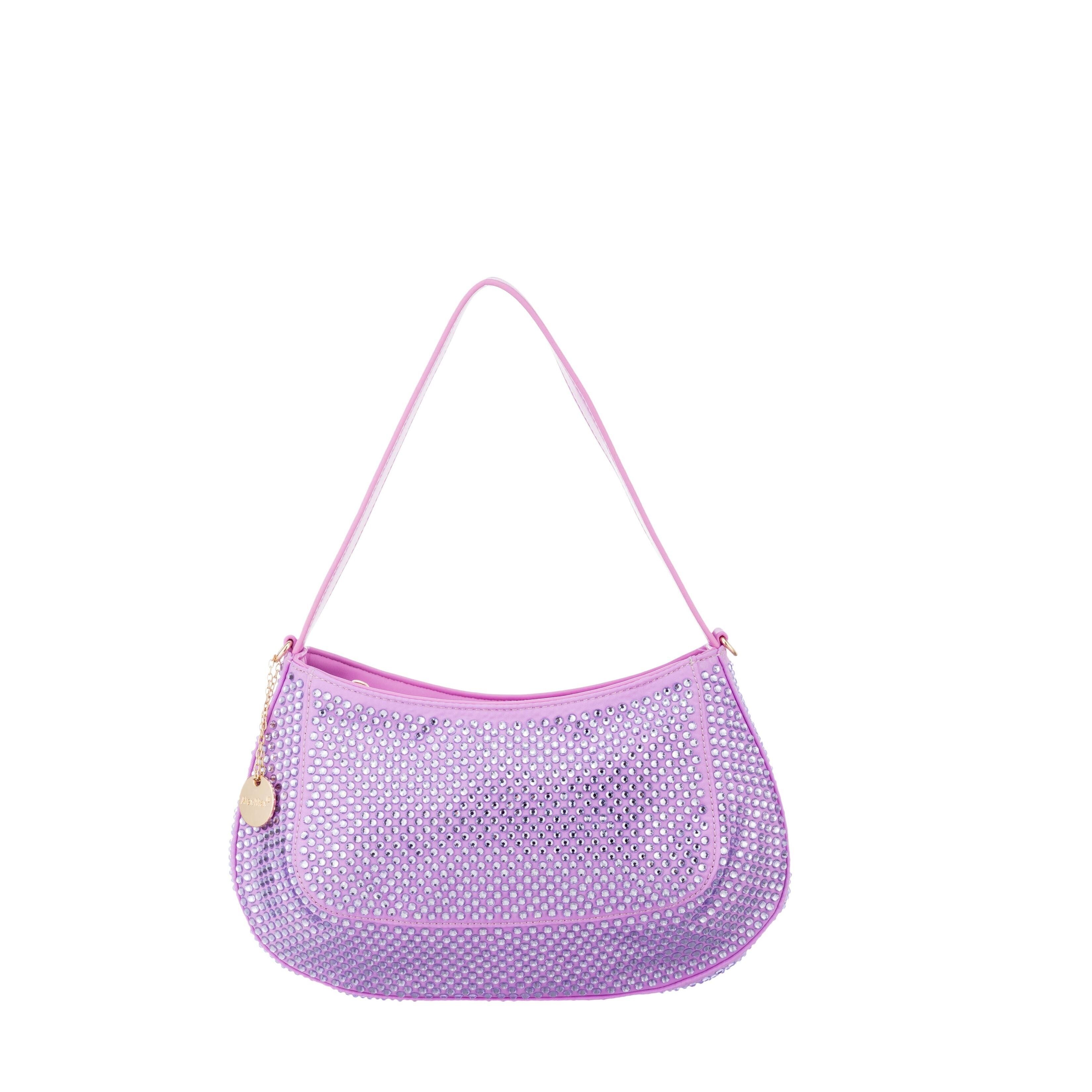 Alex Max PURPLE strass bag