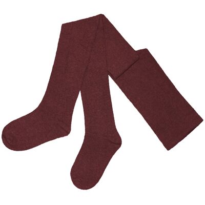 Tights for women, Ladies' cotton tights >>Mottled Amaranth<<