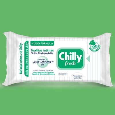 CHILLY TOALLITA GEL 12 UDS ETIQUETA VERDE (4470)