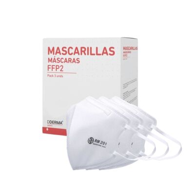MASCARILLAS FFP2 DDERMA SANITY PACK 3 UNDS