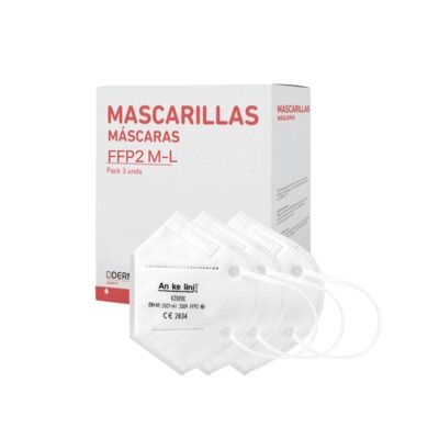 MASCARILLAS FFP2 TALLA M/L DDERMA SANITY PACK 3 UN