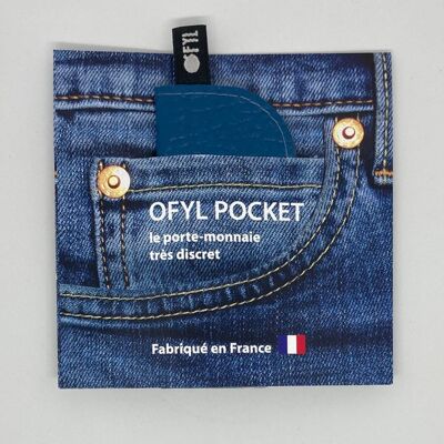 Monedero Ofyl Pocket azul, muy práctico en primavera para la vuelta de los días soleados