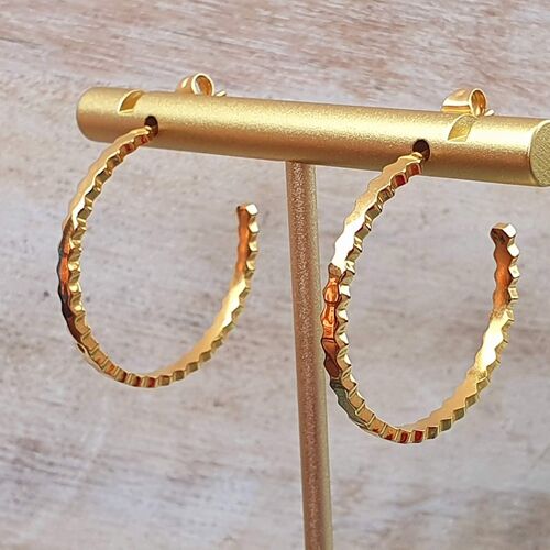 Women Earrings Gold Hoop for Teen Girl Women Jewelry Gold Plate New