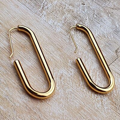 Boucles d'oreilles femme plaqué oder bijoux fantaisie femme fille cadeau nouveau