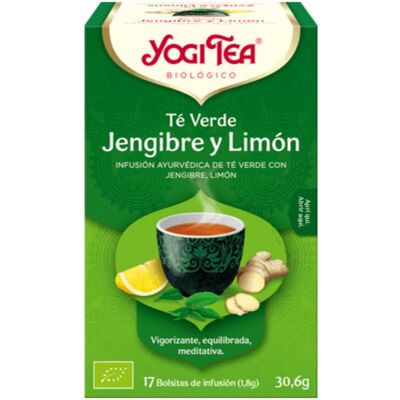 YOGI TEA JENGIBRE Y LIMÓN (TÉ VERDE)