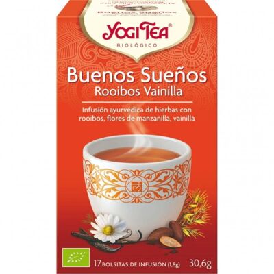 YOGI TEA BUENAS NOCHES ROOIBOS Y VAINILLA