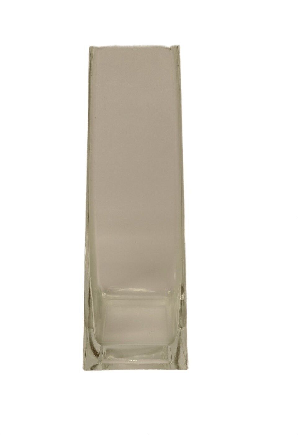 VASO IN VETRO BASE QUADRATA ALTA 30 CM