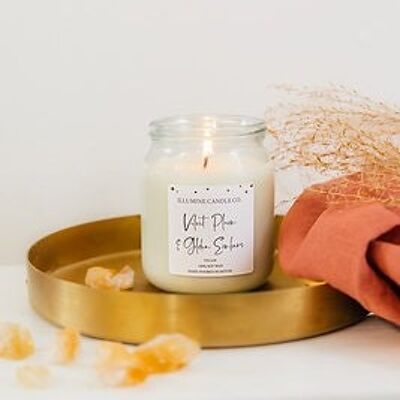 Velvet Plum & Golden Embers Soy Wax Candle