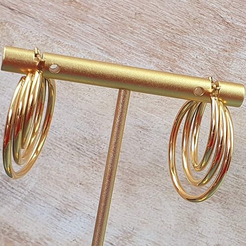 Women Earrings Gold Hoop for Teen Girl Women Jewelry Gold Plate New