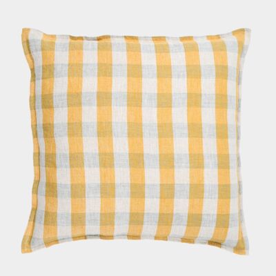 Linen Mustard Clara Cushion Covers/ Pillowcases