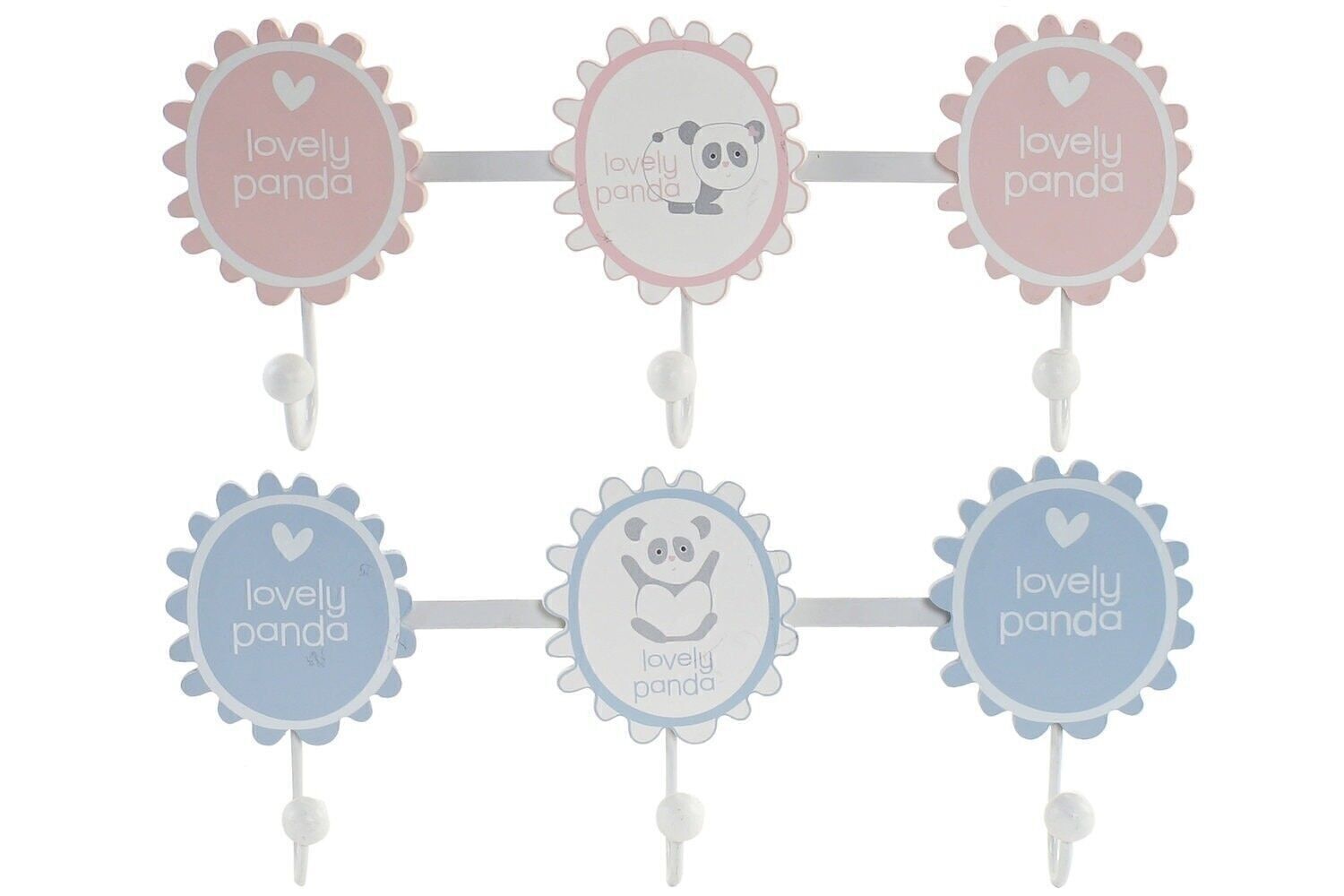 APPENDIABITI DA PARETE LEGNO METALLO 40X4X16 PANDA 2 ASSORTITI. BE166346