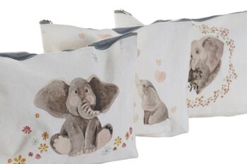 BASE CASE POLYESTER TOILE 33X8X21 ELEPHANT 3 ASSORTIS. BE173655 2