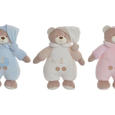 PELUCHE POLYESTER 16X12X30 OURS 3 ASSORTIS. BE184631