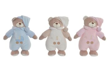 PELUCHE POLYESTER 16X12X30 OURS 3 ASSORTIS. BE184631 1