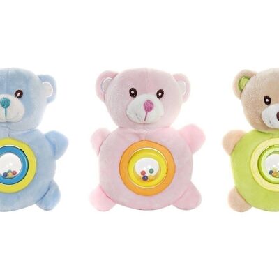 PELUCHE POLYESTER 12X6,5X13 OURS 3 ASSORTIS. BE192104