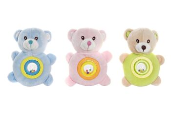 PELUCHE POLYESTER 12X6,5X13 OURS 3 ASSORTIS. BE192104 1