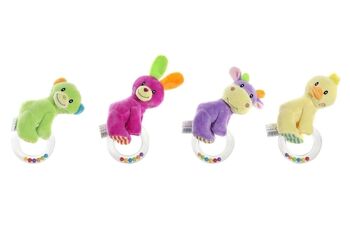 PELUCHE POLYESTER 12X8X12 ANIMAUX 4 ASSORTIMENTS. BE192106 1