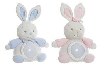 PELUCHE POLYESTER 24X14X30 LAPIN 2 ASSORTIS. BE199539 1