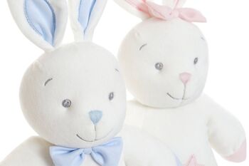 PELUCHE POLYESTER 23X10X40 LAPIN 2 ASSORTIMENTS. BE199540 2