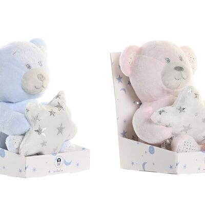 PELUCHE POLYESTER 14X10X21 OURS 2 ASSORTIS. BE199782