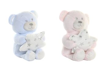 PELUCHE POLYESTER 14X10X21 OURS 2 ASSORTIS. BE199782 2