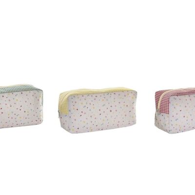 TROUSSE DE TOILETTE COTON POLYESTER 30X10X15 VICHY 3 ASSORTIS. BO195164