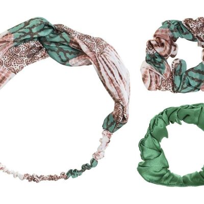 ACCESSOIRE CHEVEUX SET 3 POLYESTER 20X8X20 MARRON BO206415