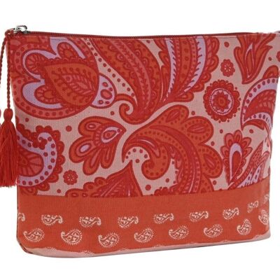 COTTON POLYESTER WASHBAG 20X5X25 CORAL BO206427