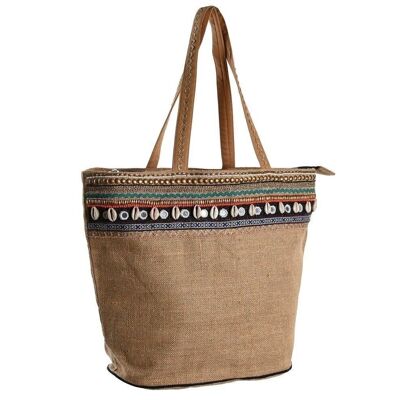 BORSA JUTA COTONE 54X21X68 NATURALE BO206558