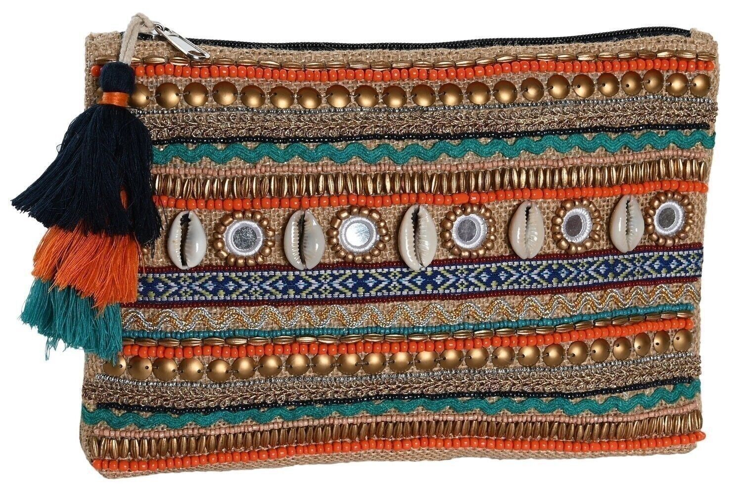 BORSA LAVABO COTONE JUTA 26X2X18 MULTICOLOR BO206559